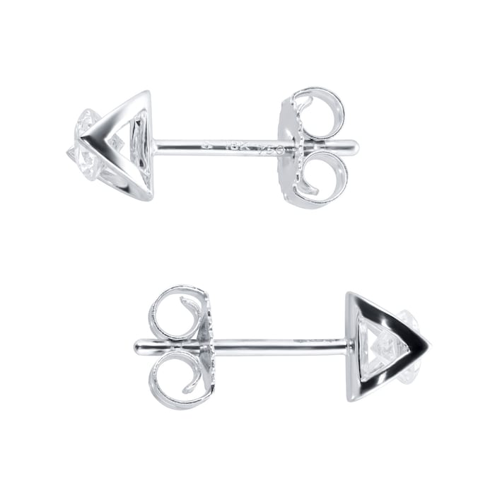 Goldsmiths 18ct White Gold 0.30ct Tension Set Goldsmiths Brightest Diamond Earrings