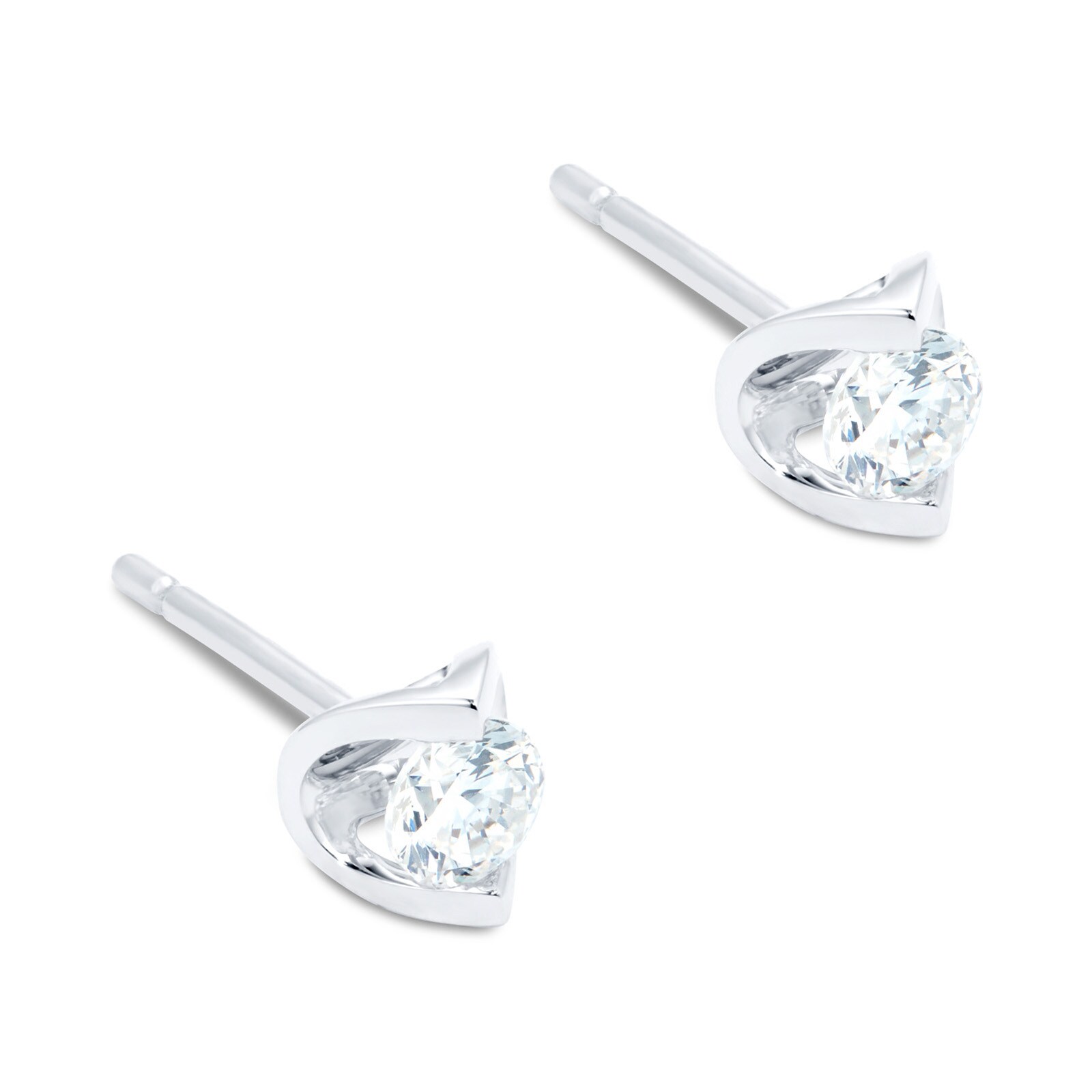 Goldsmiths 18ct White Gold 0.30ct Tension Set Goldsmiths Brightest Diamond Earrings Goldsmiths 18ct White Gold 0.30ct Tension Set Goldsmiths Brightest Diamond Earrings