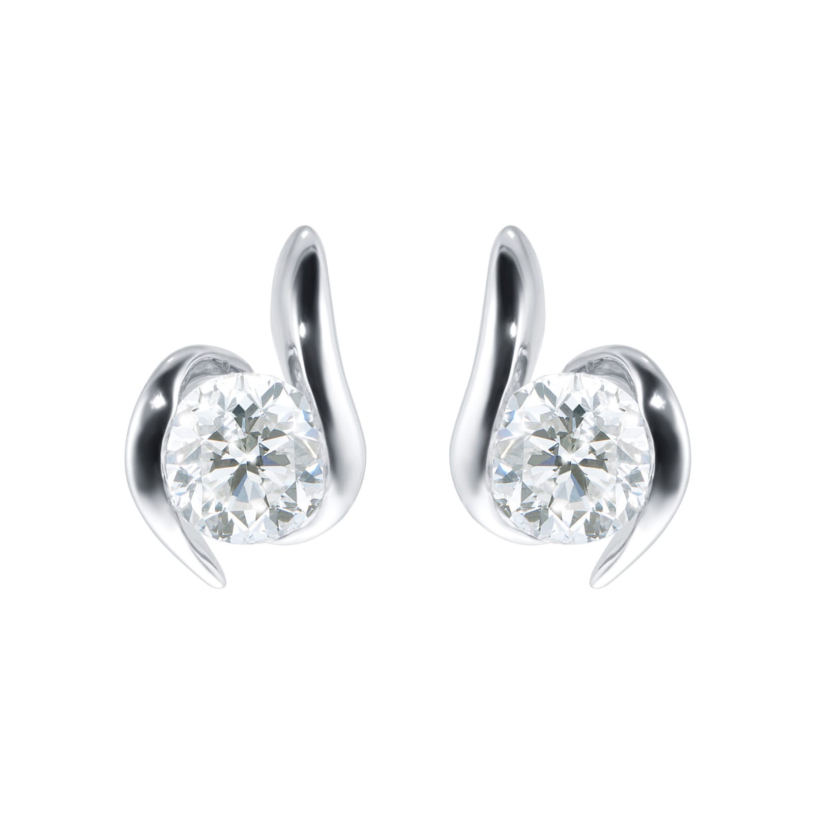 Wrapped in sale love diamond earrings