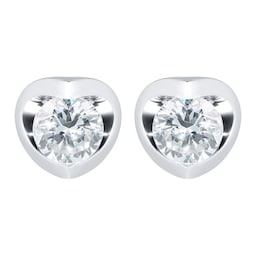 12153109 - 18ct White Gold 0.70cttw Tension Set Diamond Stud Earrings