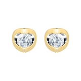 Goldsmiths 9ct Yellow Gold 0.25ct Tension Set Goldsmiths Brightest Diamond Earrings