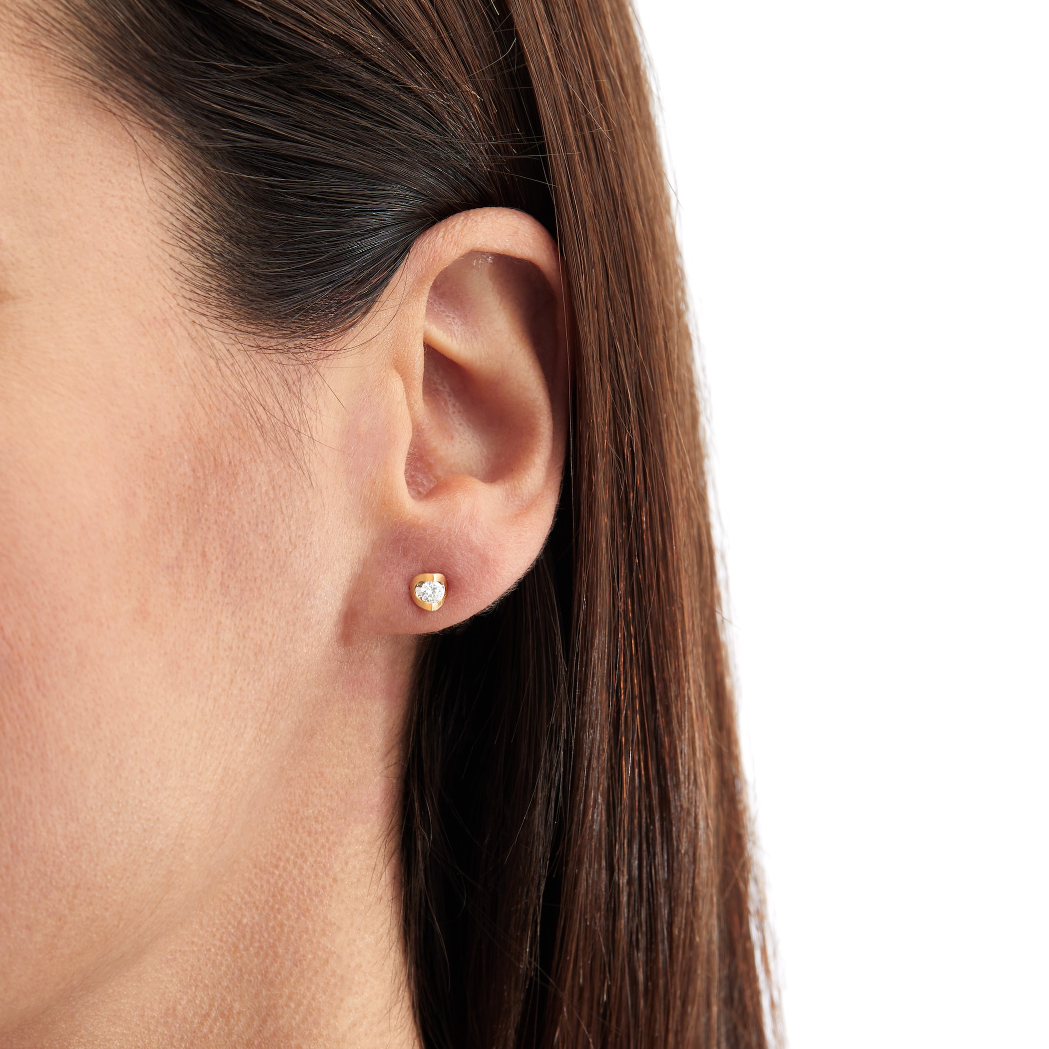 Goldsmiths 9ct Yellow Gold 0.25ct Tension Set Goldsmiths Brightest Diamond Earrings Goldsmiths 9ct Yellow Gold 0.25ct Tension Set Goldsmiths Brightest Diamond Earrings