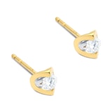 Goldsmiths 9ct Yellow Gold 0.25ct Tension Set Goldsmiths Brightest Diamond Earrings
