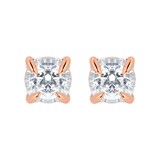 Goldsmiths 9ct Rose Gold 0.20ct Illusion Stud Earrings