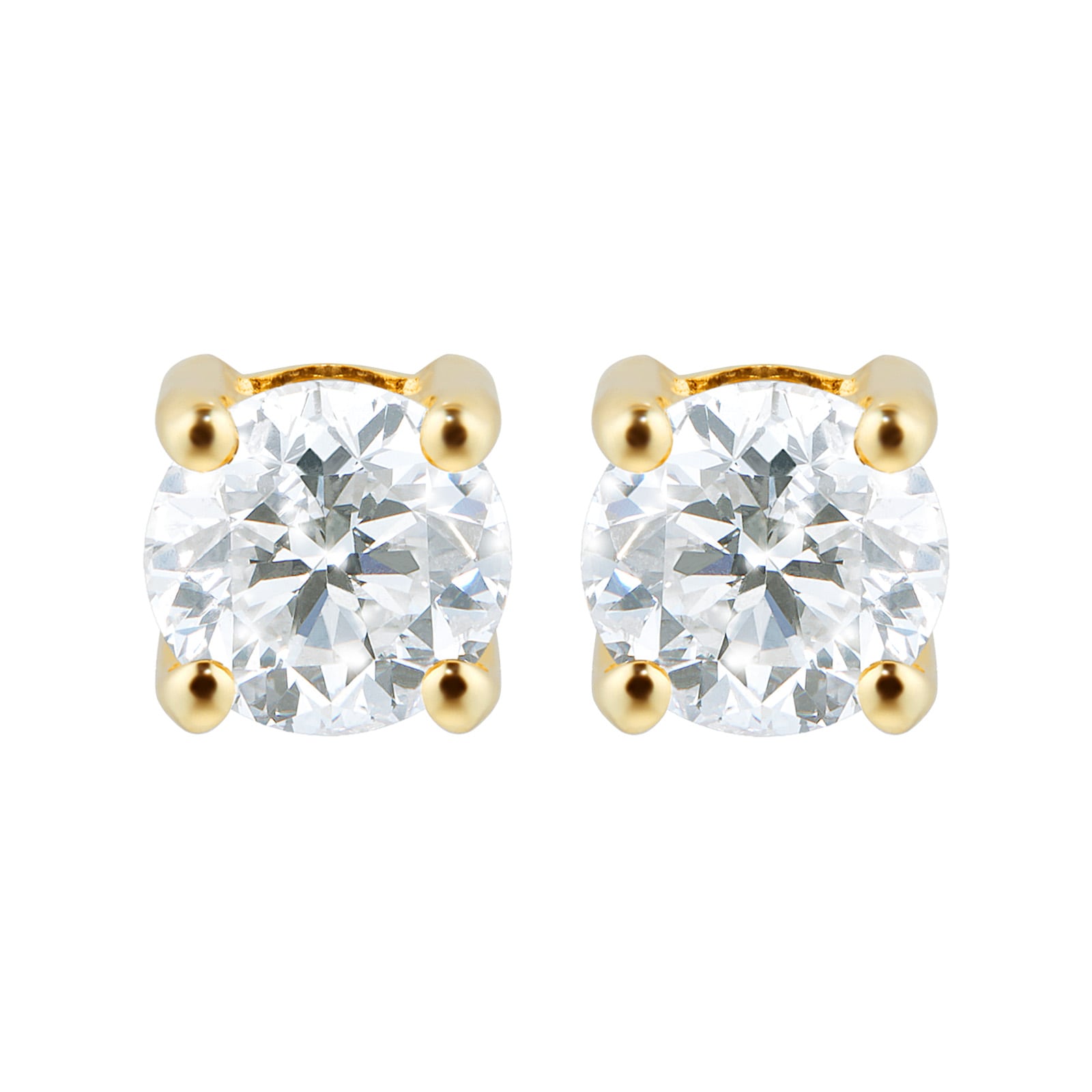 Libretto 18ct Yellow Gold 0.50cttw Diamond Earrings