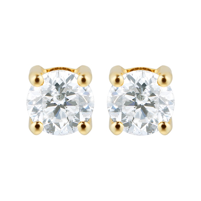 Mappin & Webb Libretto 18ct Yellow Gold 0.50cttw Diamond Earrings