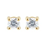 Mappin & Webb Libretto 18ct Yellow Gold 0.30cttw Diamond Earrings