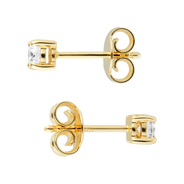 Mappin & Webb Libretto 18ct Yellow Gold 0.30cttw Diamond Earrings