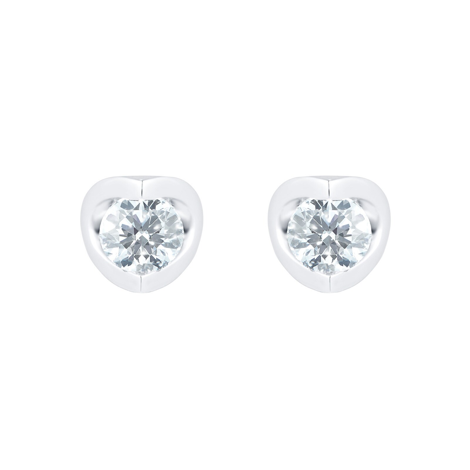 Goldsmiths Platinum 0.70cttw Goldsmiths Brightest Diamond Tension Set Stud Earrings Goldsmiths Platinum 0.70cttw Goldsmiths Brightest Diamond Tension Set Stud Earrings