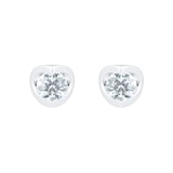 Goldsmiths Platinum 0.70cttw Goldsmiths Brightest Diamond Tension Set Stud Earrings