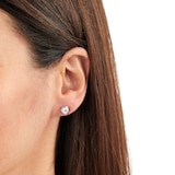 Goldsmiths Platinum 0.70cttw Goldsmiths Brightest Diamond Tension Set Stud Earrings