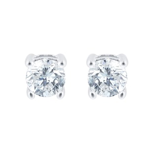 Goldsmiths Platinum 0.25cttw Diamond Solitaire Stud Earrings