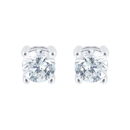 12153155 - Platinum 0.25cttw Diamond Solitaire Stud Earrings