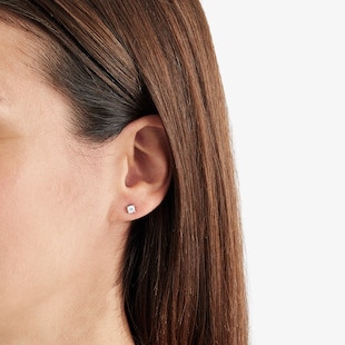 Goldsmiths Platinum 0.25cttw Diamond Solitaire Stud Earrings