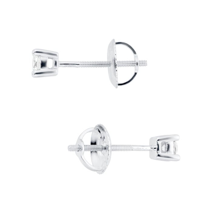 Goldsmiths Platinum 0.25cttw Goldsmiths Brightest Diamond Solitaire Stud Earrings