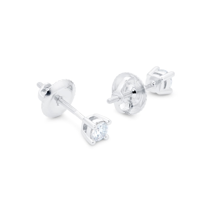 Goldsmiths Platinum 0.25cttw Goldsmiths Brightest Diamond Solitaire Stud Earrings