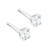 Goldsmiths Platinum 0.25cttw Goldsmiths Brightest Diamond Solitaire Stud Earrings