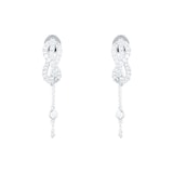 Goldsmiths 18ct White Gold 0.40cttw Knot Infinity Drop Earrings