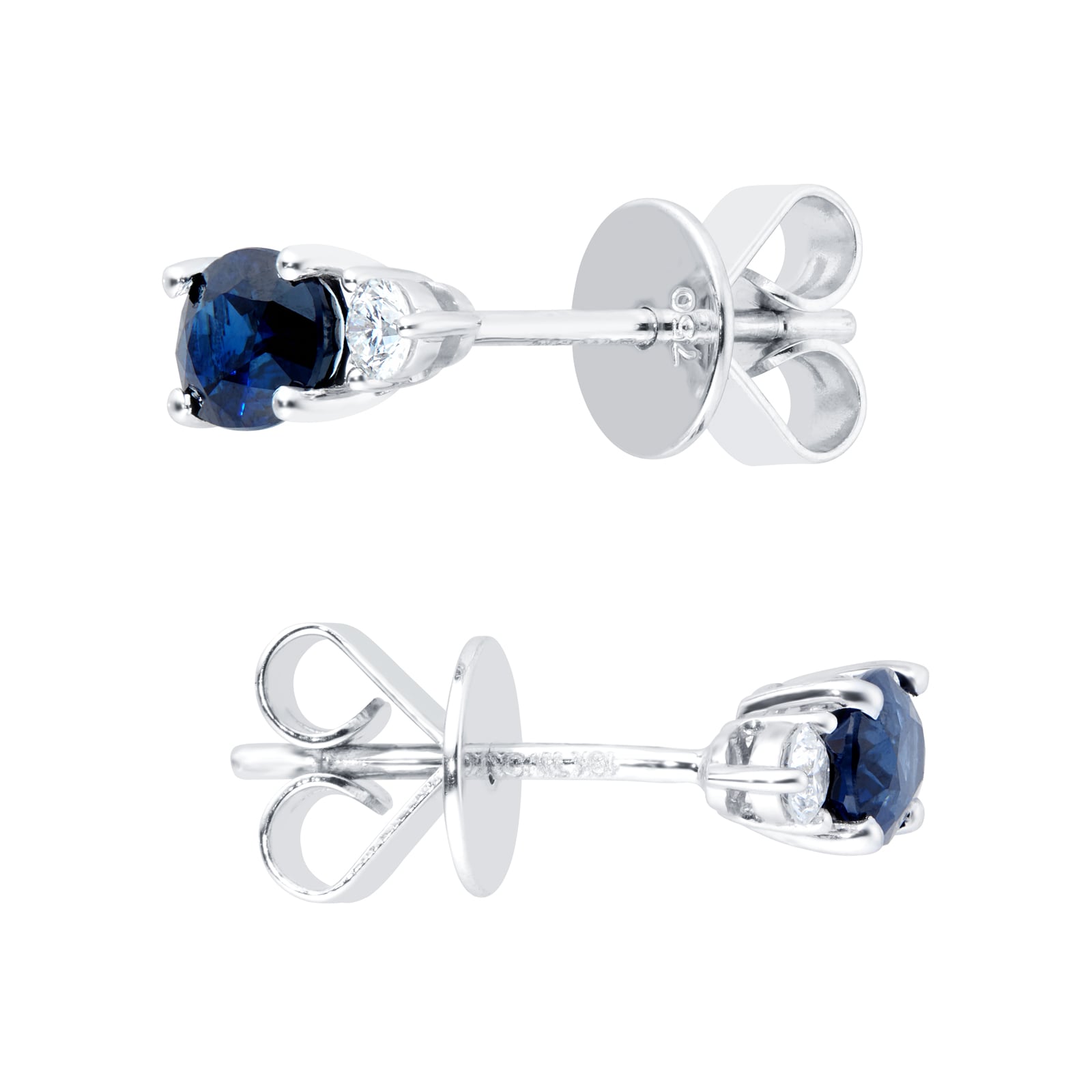 Oval sapphire clearance stud earrings