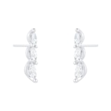 Mappin & Webb 18ct White Gold 1.59ct Marquise Diamond Drop Earrings