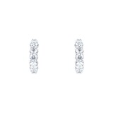 Mappin & Webb 18ct White Gold 1.93ct Diamond Hoop Earrings