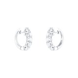Mappin & Webb 18ct White Gold 1.93ct Diamond Hoop Earrings
