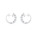 Mappin & Webb 18ct White Gold 1.93ct Diamond Hoop Earrings