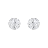 Goldsmiths 18ct White Gold 0.10ct Diamond Cluster Stud Earrings