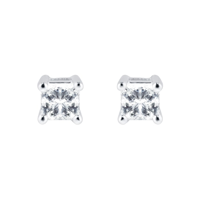 Goldsmiths 18ct White Gold 0.33ct Diamond Stud Earrings