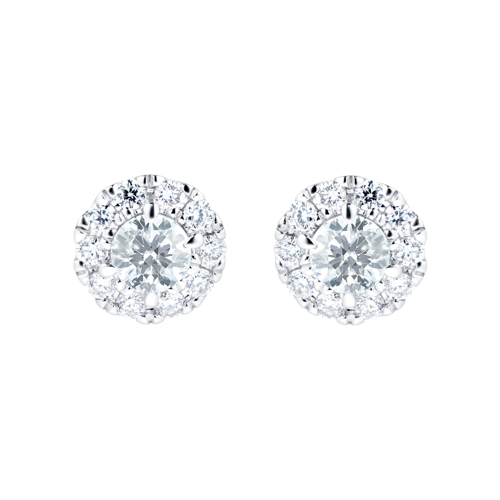 Amelia 18ct White Gold 0.60cttw Diamond Stud Earrings