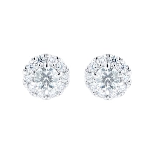 Mappin & Webb Amelia 18ct White Gold 0.60cttw Diamond Stud Earrings