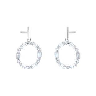 Mappin & Webb Renee 18ct White Gold 0.58cttw Diamond Circle Earrings