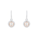 Mappin & Webb Empress 18ct White & Rose Gold 0.64cttw Diamond Earrings