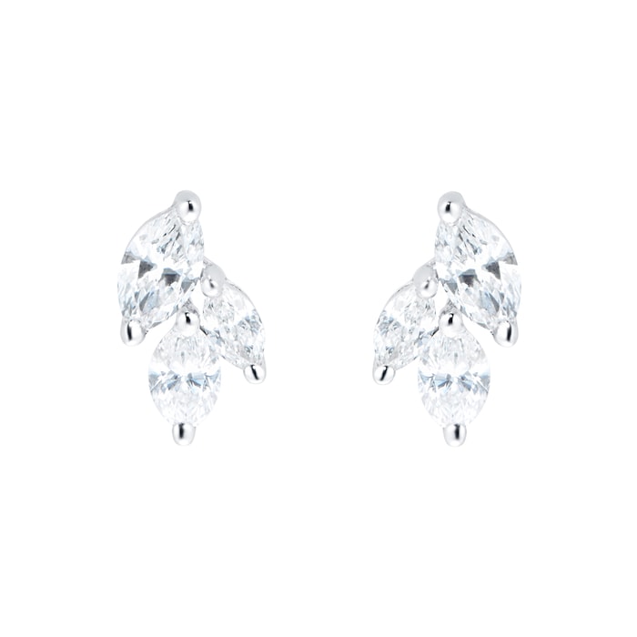 Mappin & Webb Vinea 18ct White Gold 0.58cttw Diamond Stud Earrings