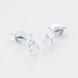 Mappin & Webb Vinea 18ct White Gold 0.58cttw Diamond Stud Earrings