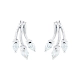 Mappin & Webb 18ct White Gold 1.83cttw Pear Cut Diamond Drop Earrings
