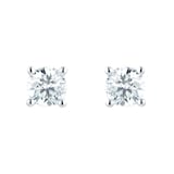 Goldsmiths 18ct White Gold 1.00cttw Diamond Stud Earrings