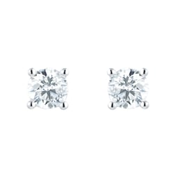 12153232 - 18ct White Gold 1.00cttw Diamond Stud Earrings