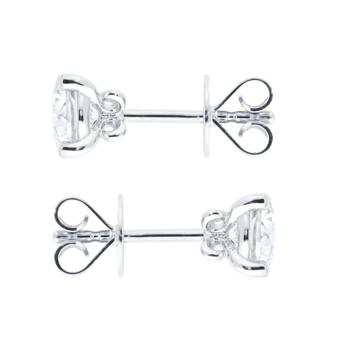 Goldsmiths 18ct White Gold Diamond Stud Earrings