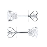 Goldsmiths 18ct White Gold 1.00cttw Diamond Stud Earrings