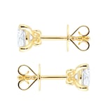 Goldsmiths 18ct Yellow Gold 1.00cttw Diamond Stud Earrings