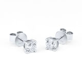 Goldsmiths Platinum 1ct Diamond Solitaire Stud Earrings
