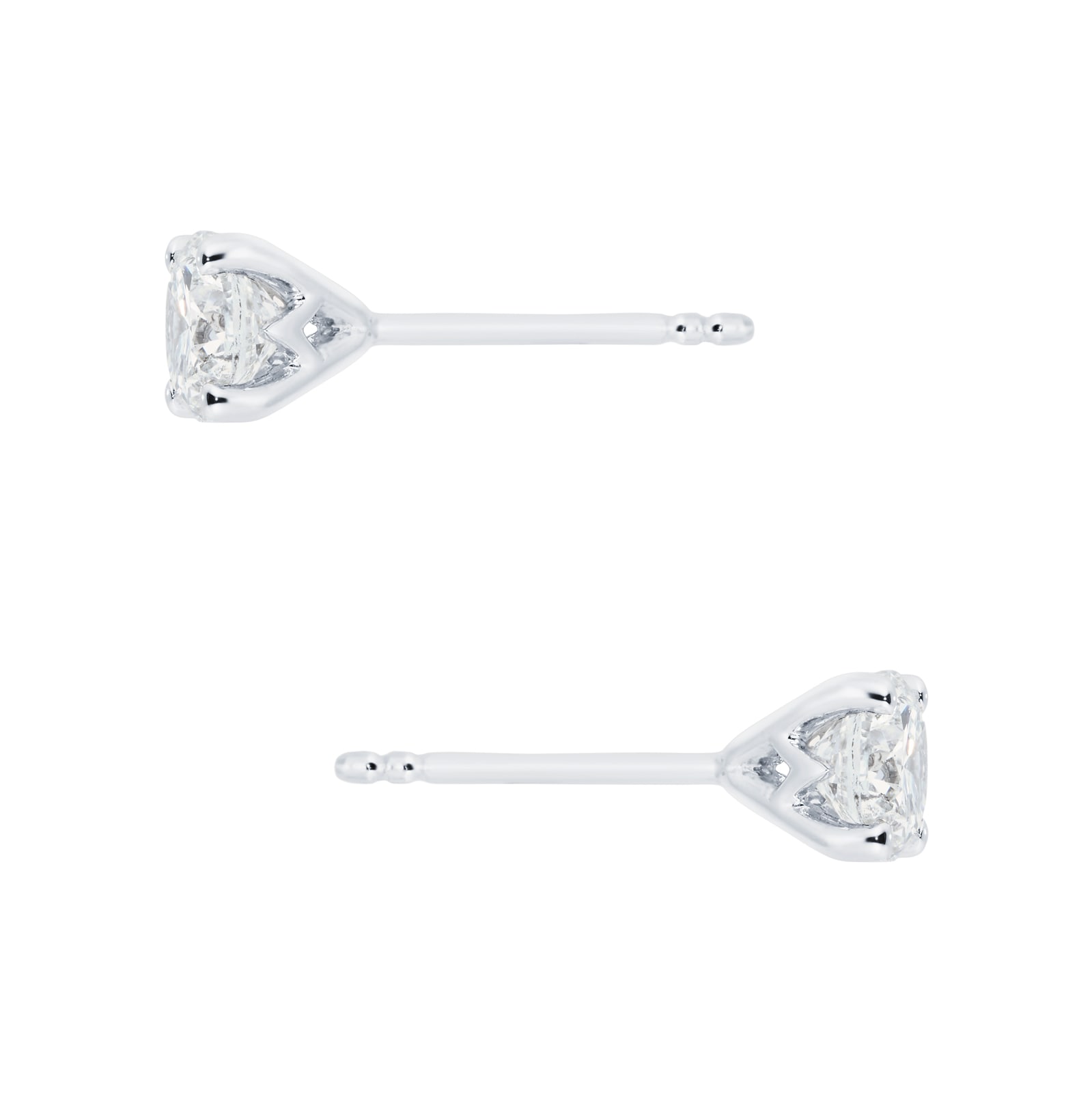 Mappin & Webb 18ct White Gold 1.00cttw Diamond Stud Earrings