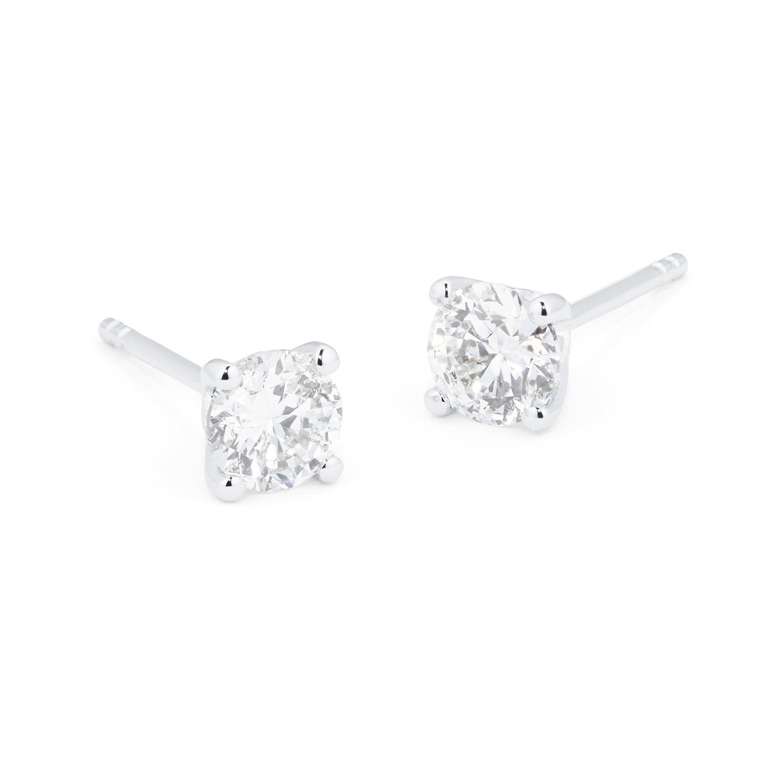 10 carat white gold earrings