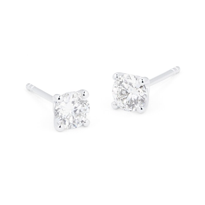Mappin & Webb 18ct White Gold 1.00cttw Diamond Stud Earrings