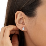 Mappin & Webb Platinum 2.00cttw Pear Cut Diamond Stud Earrings
