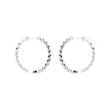 Mappin & Webb 18ct White Gold 2.89cttw Brilliant Cut Diamond Hoop Earrings