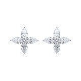 Mappin & Webb 18ct White Gold 2.08cttw Star Stud Earrings