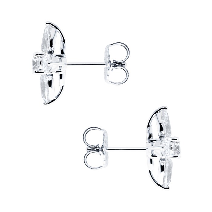 Mappin & Webb 18ct White Gold 2.08cttw Star Stud Earrings