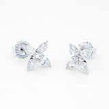 Mappin & Webb 18ct White Gold 2.08cttw Star Stud Earrings